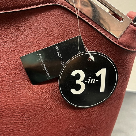 Wine color purse - brand new with tags - 3 purses in one - Picture 4 of 13